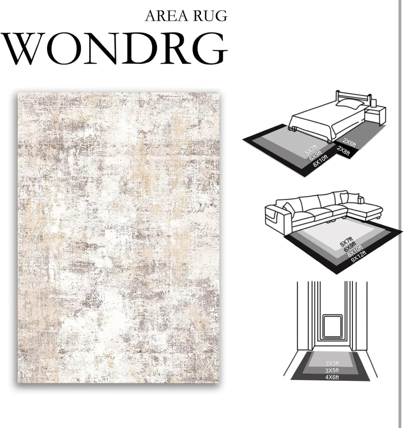 Beige Area Rug - Light Reference image indicator(9)