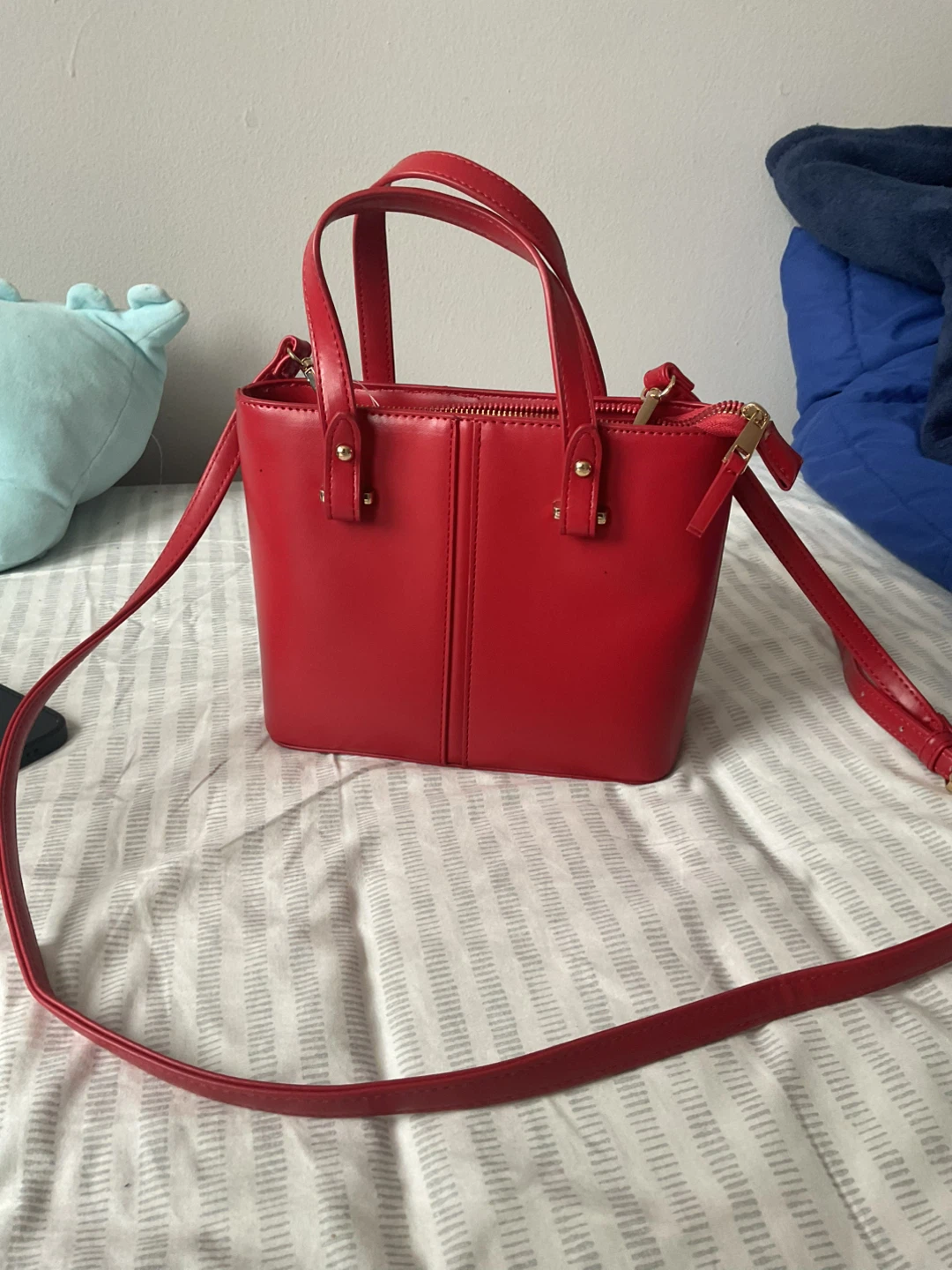 Red mini Tote Bag