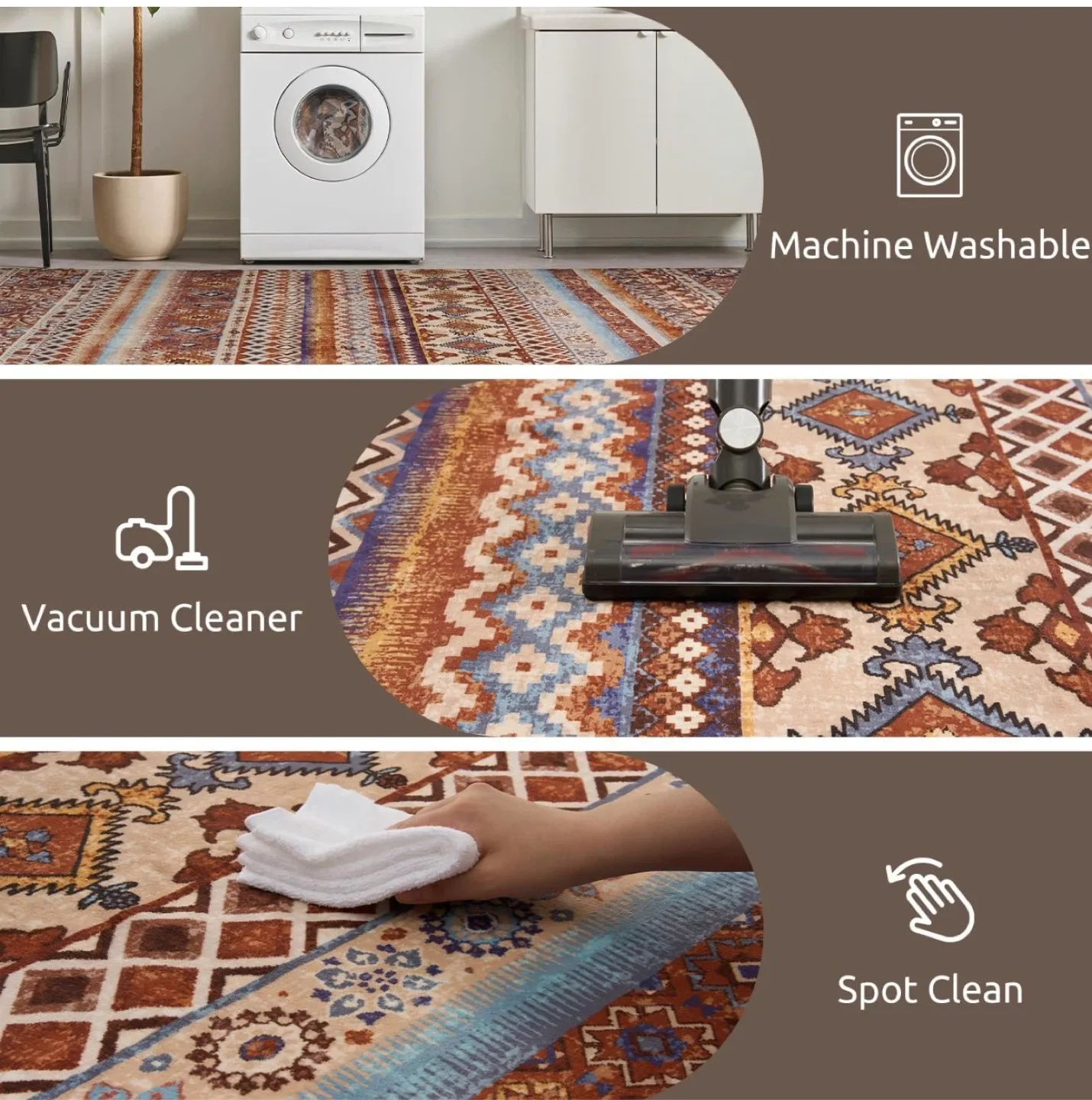 Bohemian Style Area Rug image indicator(5)