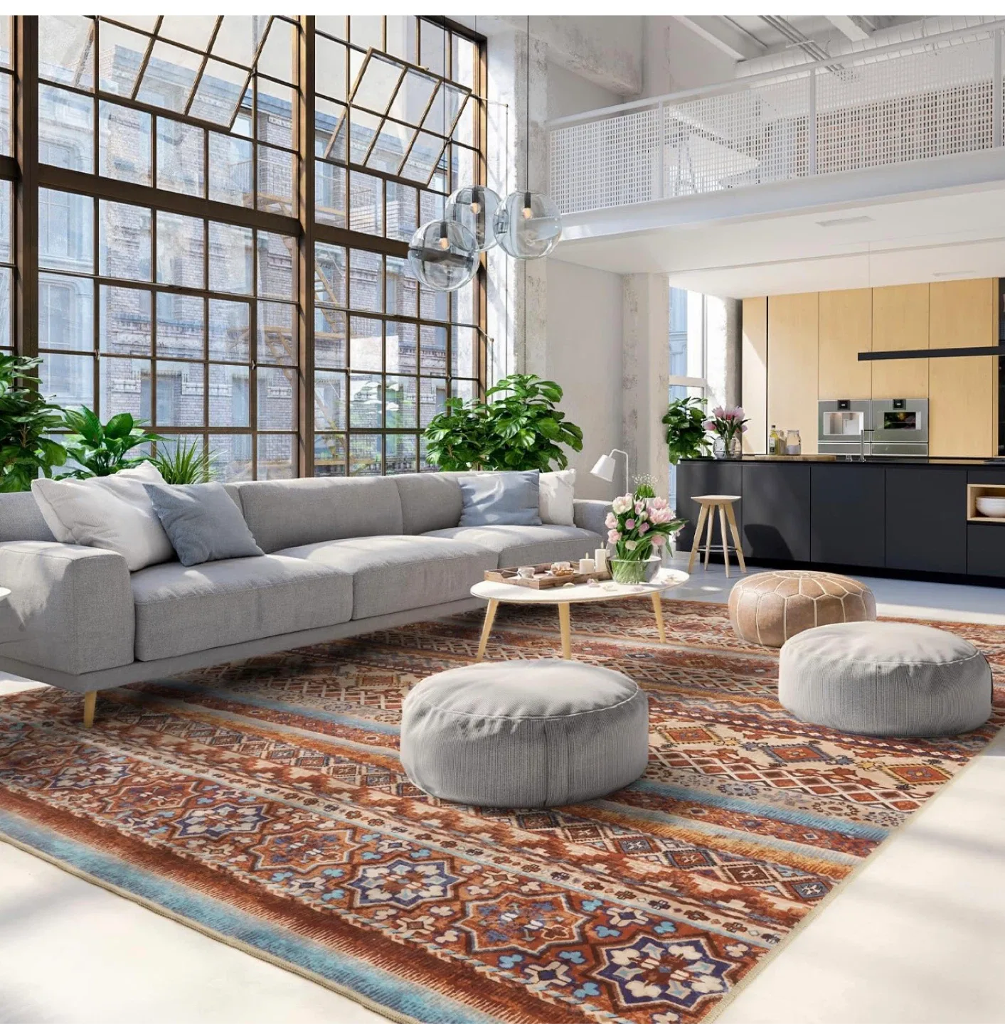 Bohemian Style Area Rug image indicator(4)