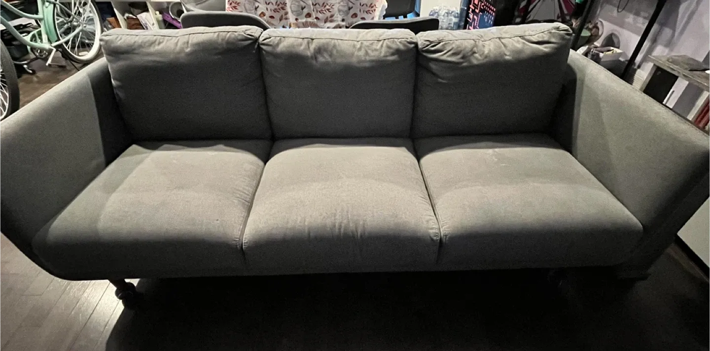 Structure 3 seat grey couch for sale image indicator(6)