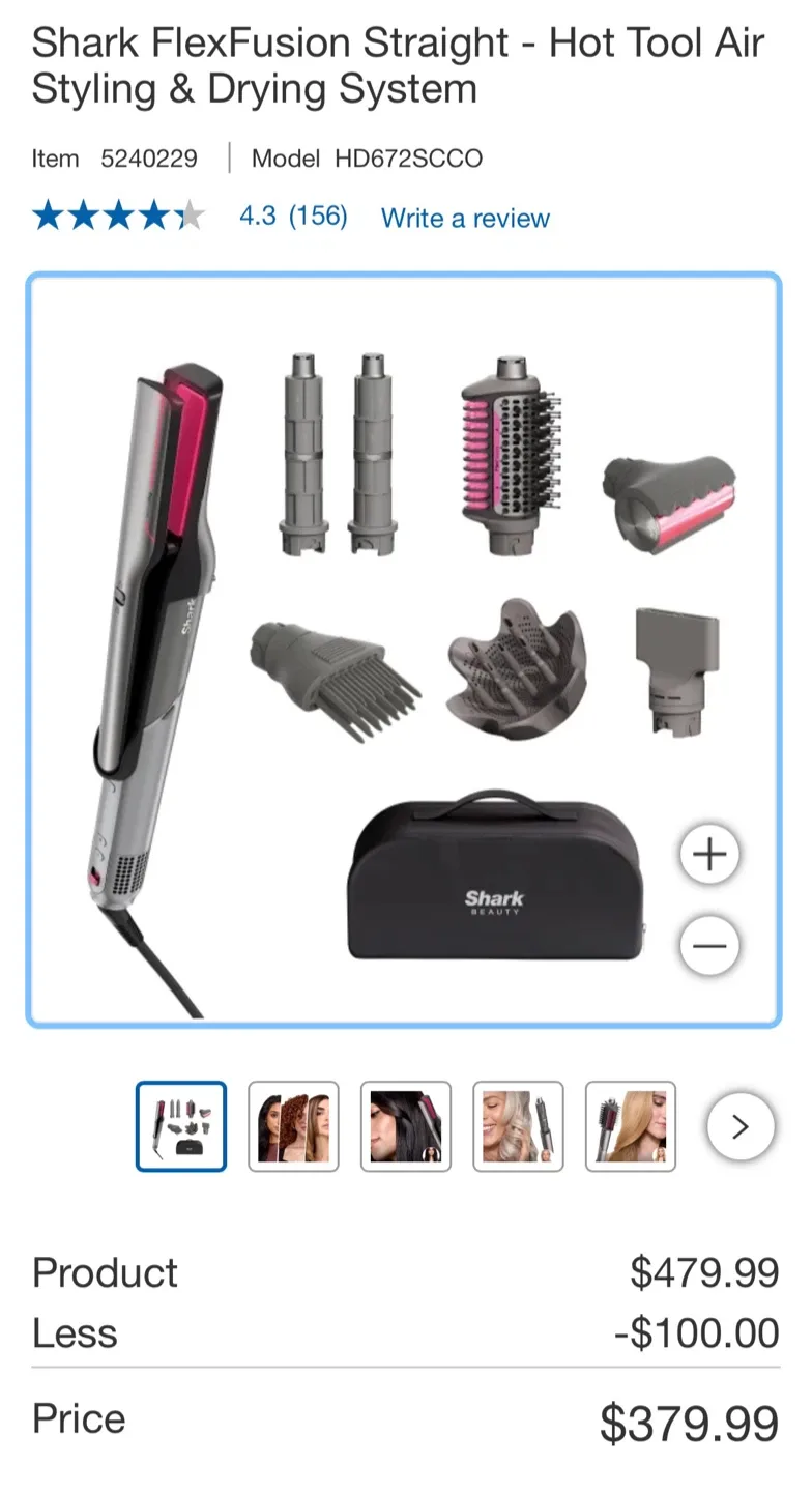 Shark FlexFusion Straight - Hot Tool Air Styling System image indicator(2)