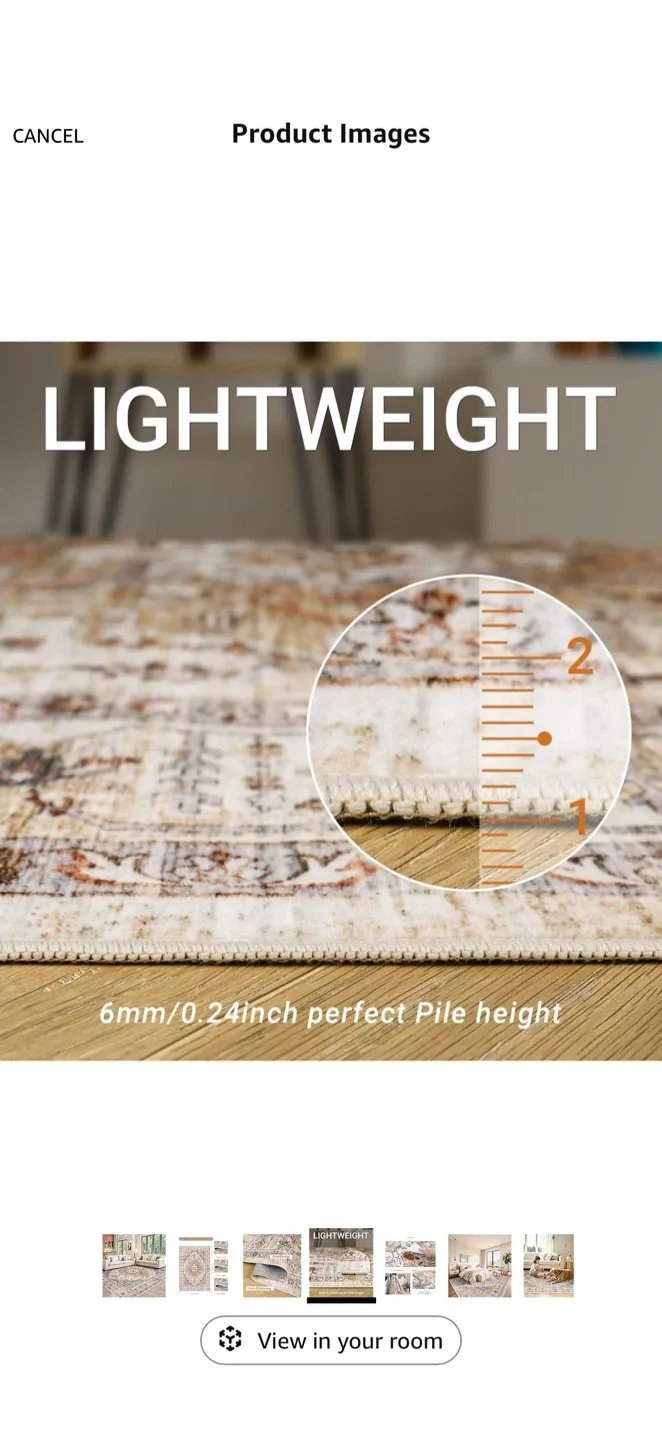 Machine Washable Area Rug image indicator(8)