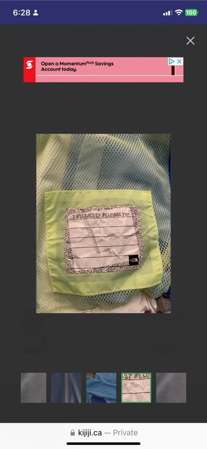 New Y 10/12 The North Face G Mountain View Triclimate Jacket YM image indicator(3)