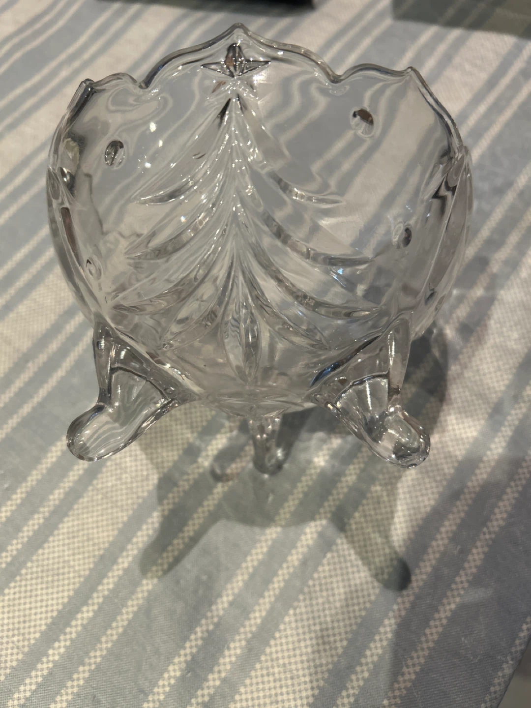 Vintage Clear Glass Candy Dish - photo 2