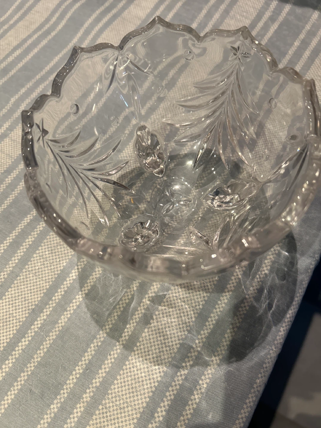 Vintage Clear Glass Candy Dish