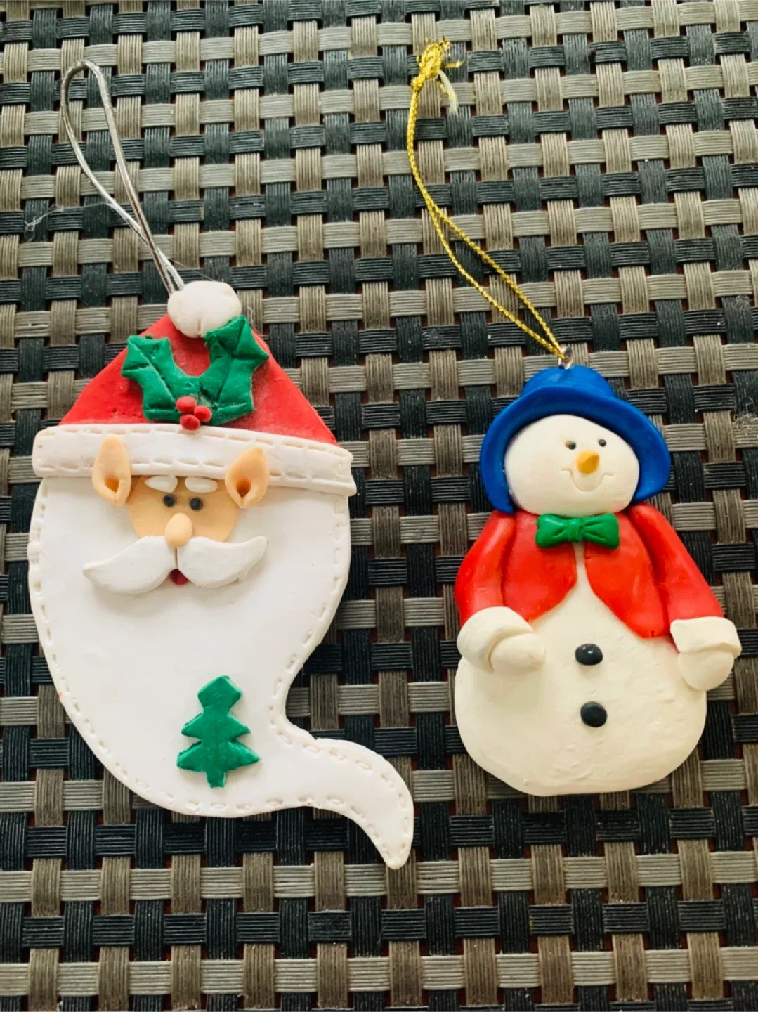 #Cleanout - NEW Christmas Ornaments Santa and Snowman