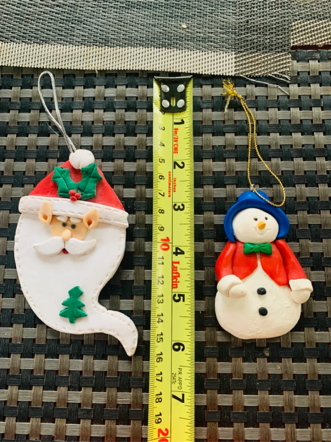 #Cleanout - NEW Christmas Ornaments Santa and Snowman image indicator(3)