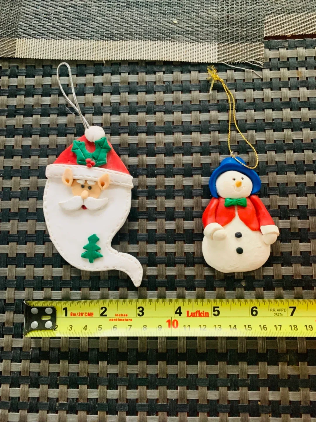 #Cleanout - NEW Christmas Ornaments Santa and Snowman image indicator(4)