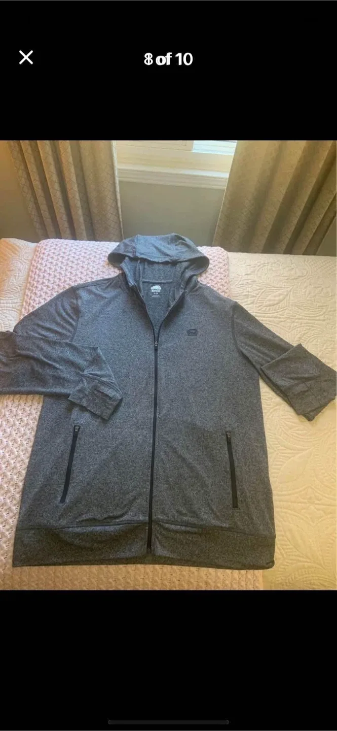 Roots Gray Full Zip Hoodie - Size LG image indicator(6)