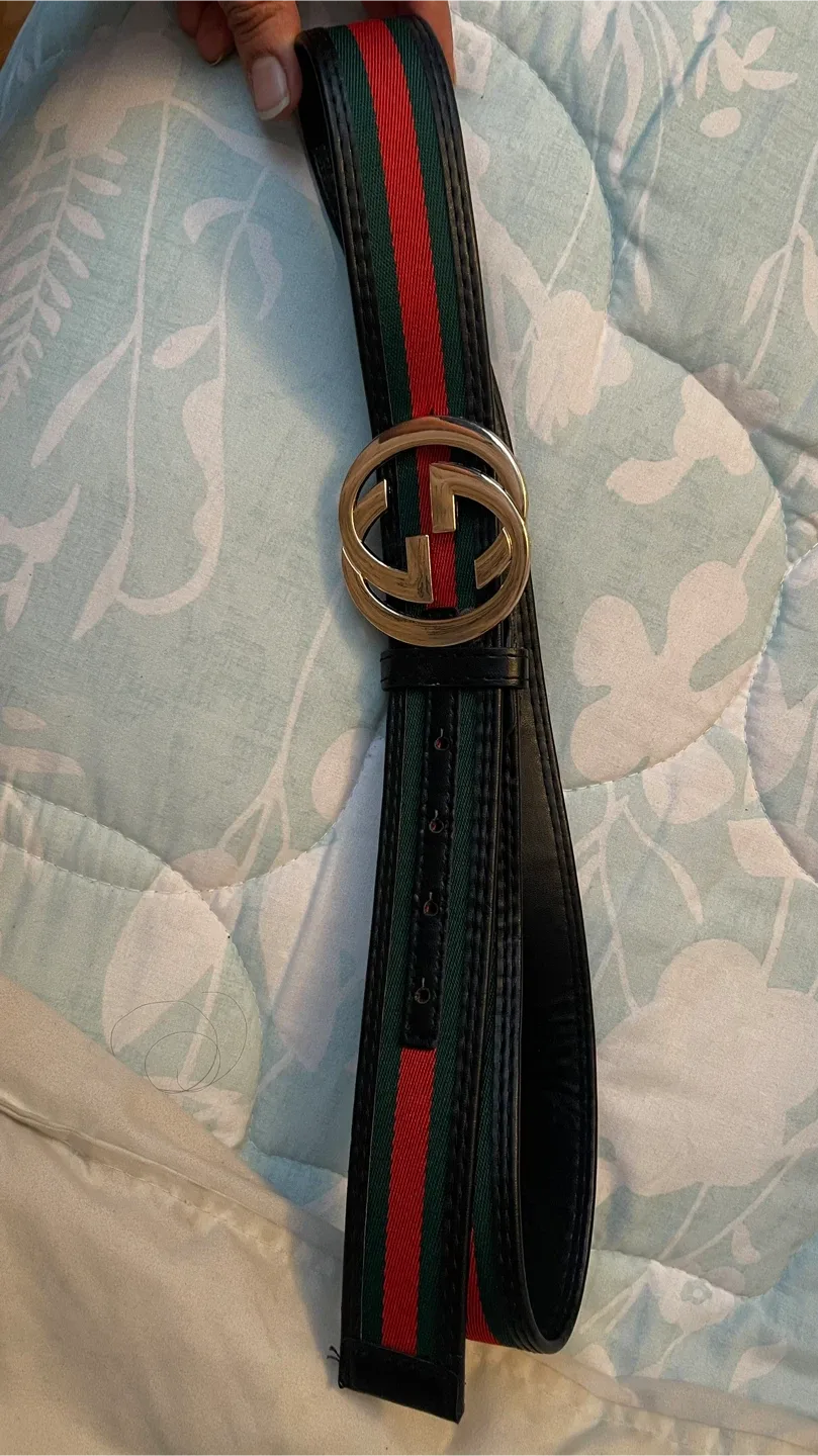 High quality copy Belt with Green and Red Stripe #Cleanout
