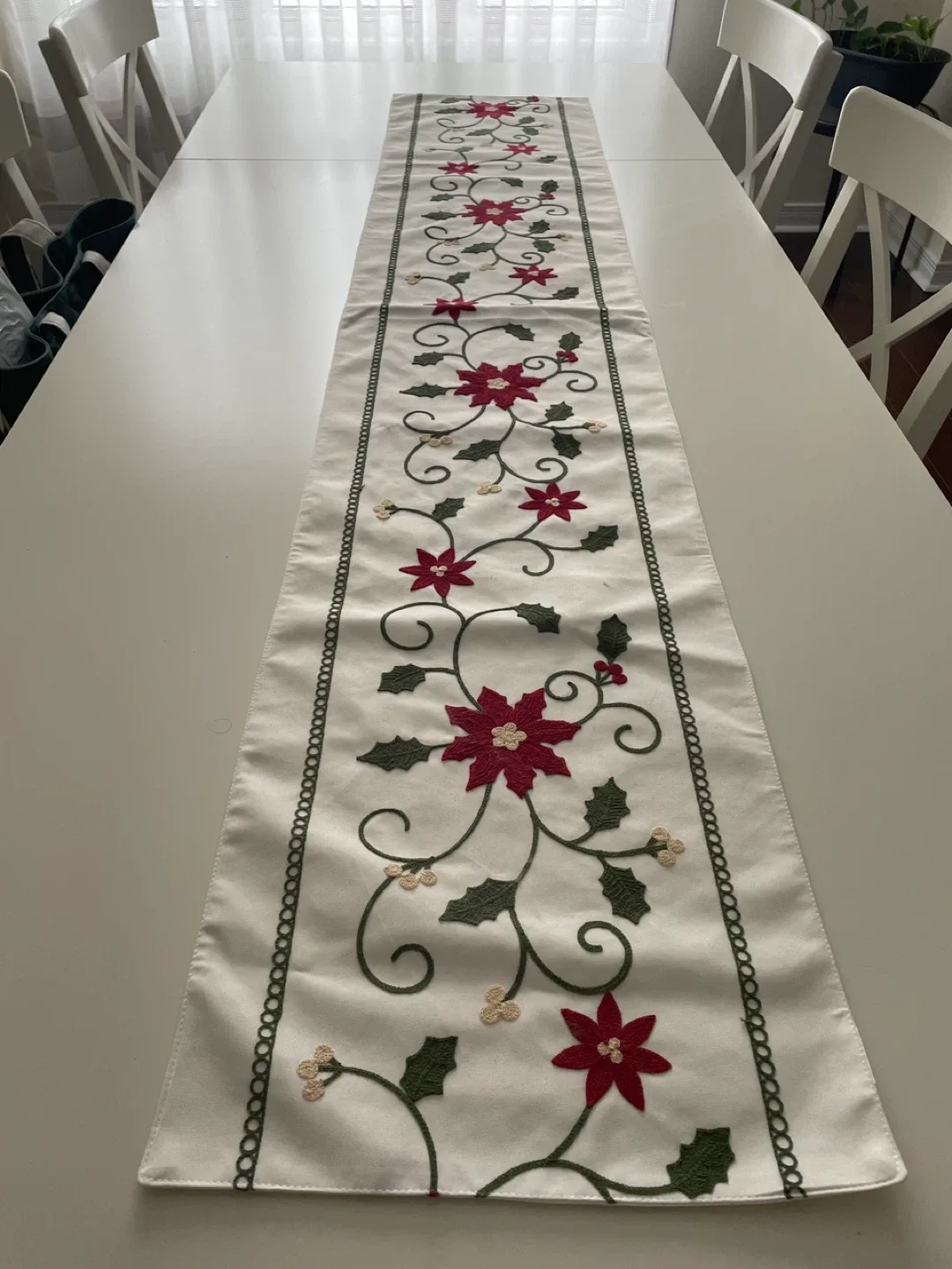 Floral Embroidered Table Runner image indicator(3)