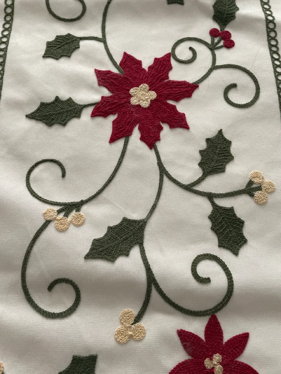 Floral Embroidered Table Runner image indicator(2)
