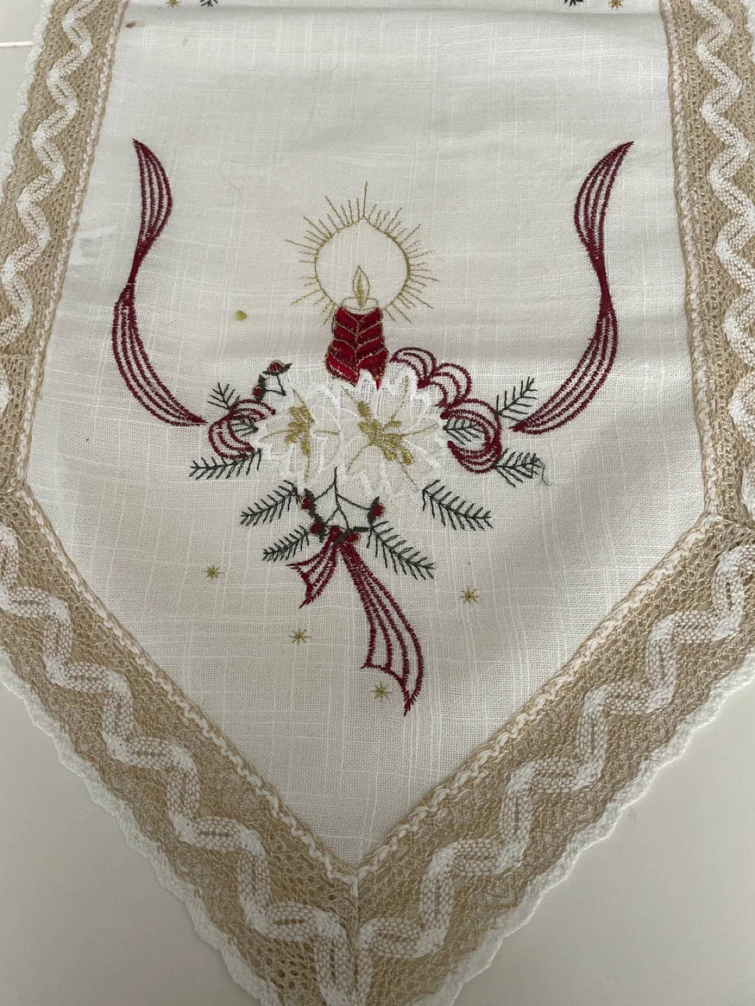 Embroidered Christmas Table Runner image indicator(2)