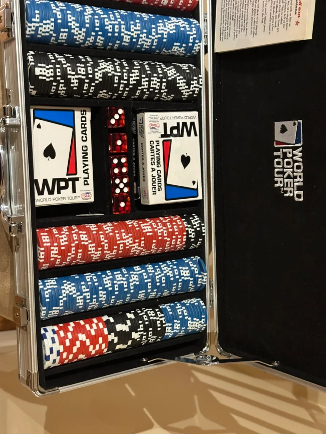 World Poker Tour Poker Set w/ Case image indicator(2)
