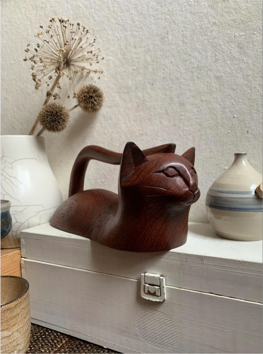 #🎁idea•Wooden Sitting Cat