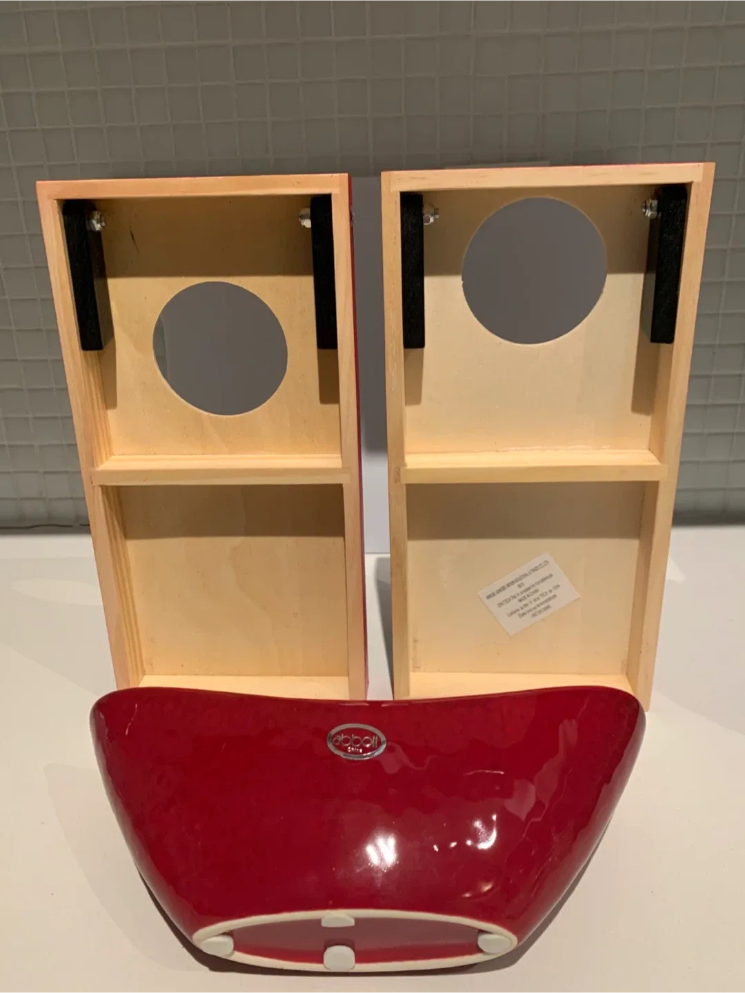 🎄”Abbott” Red Decorative Bowl #Cleanout image indicator(2)