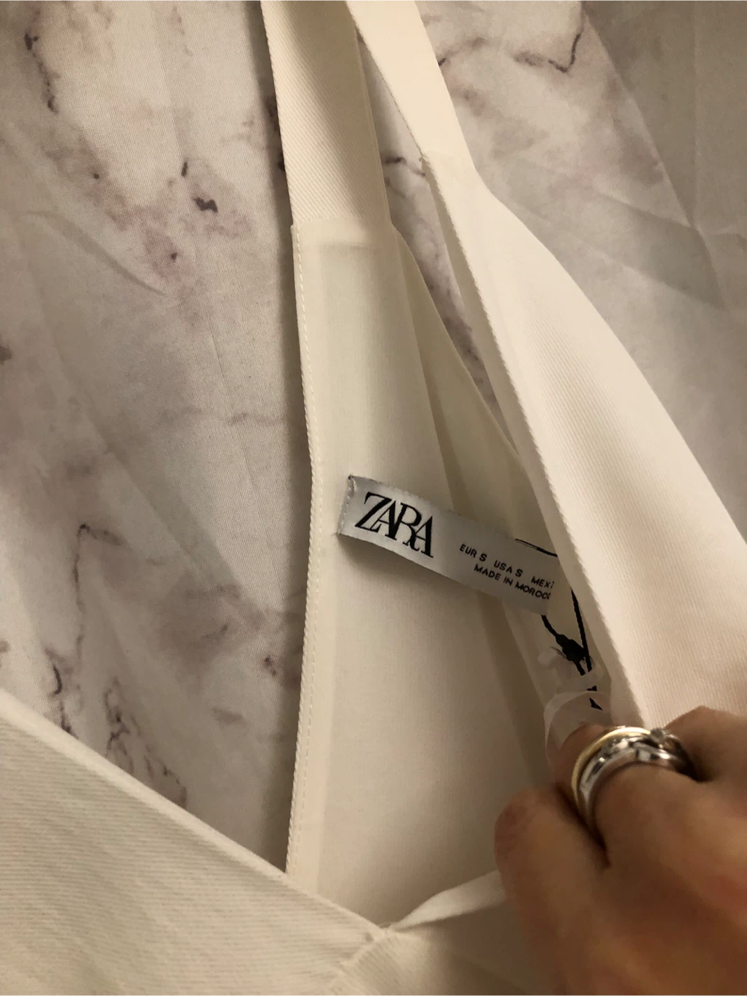 Zara White Mini Dress - Size S - photo 3
