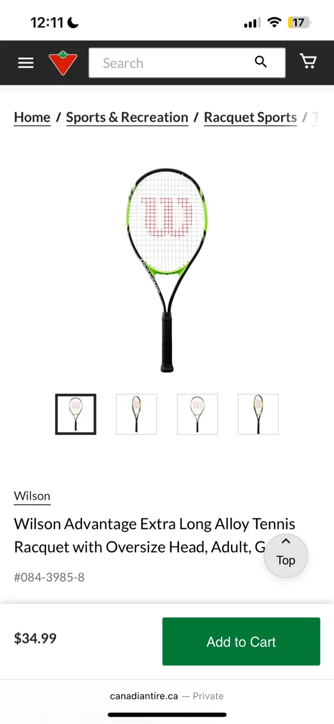 Wilson Advantage XL Tennis Racquet - Grip Size 4 3/8 image indicator(4)