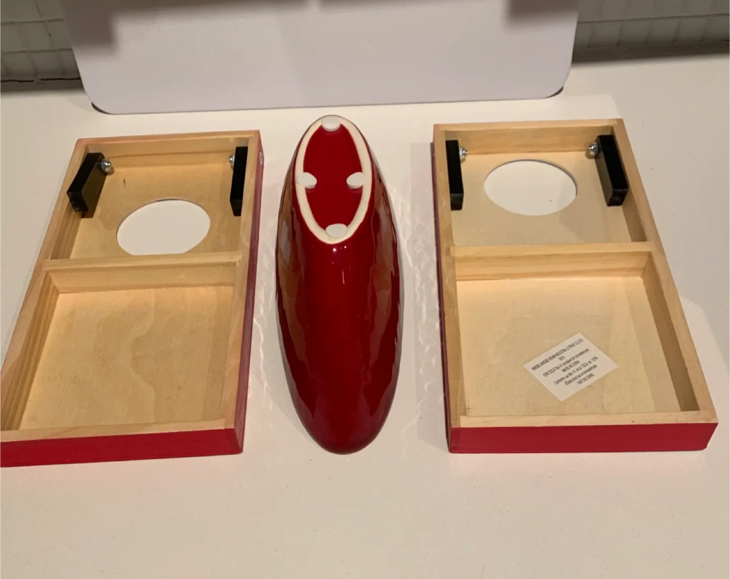 🎄”Abbott” Red Decorative Bowl #Cleanout image indicator(3)