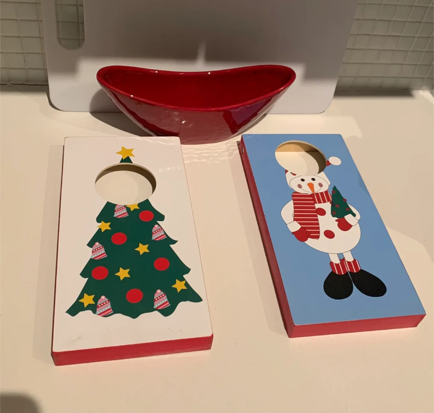 🎄”Abbott” Red Decorative Bowl #Cleanout image indicator(5)