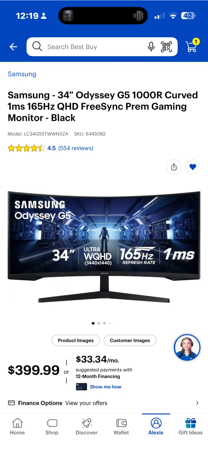 Samsung Odyssey G5 34-Inch Curved Gaming Monitor - photo 2