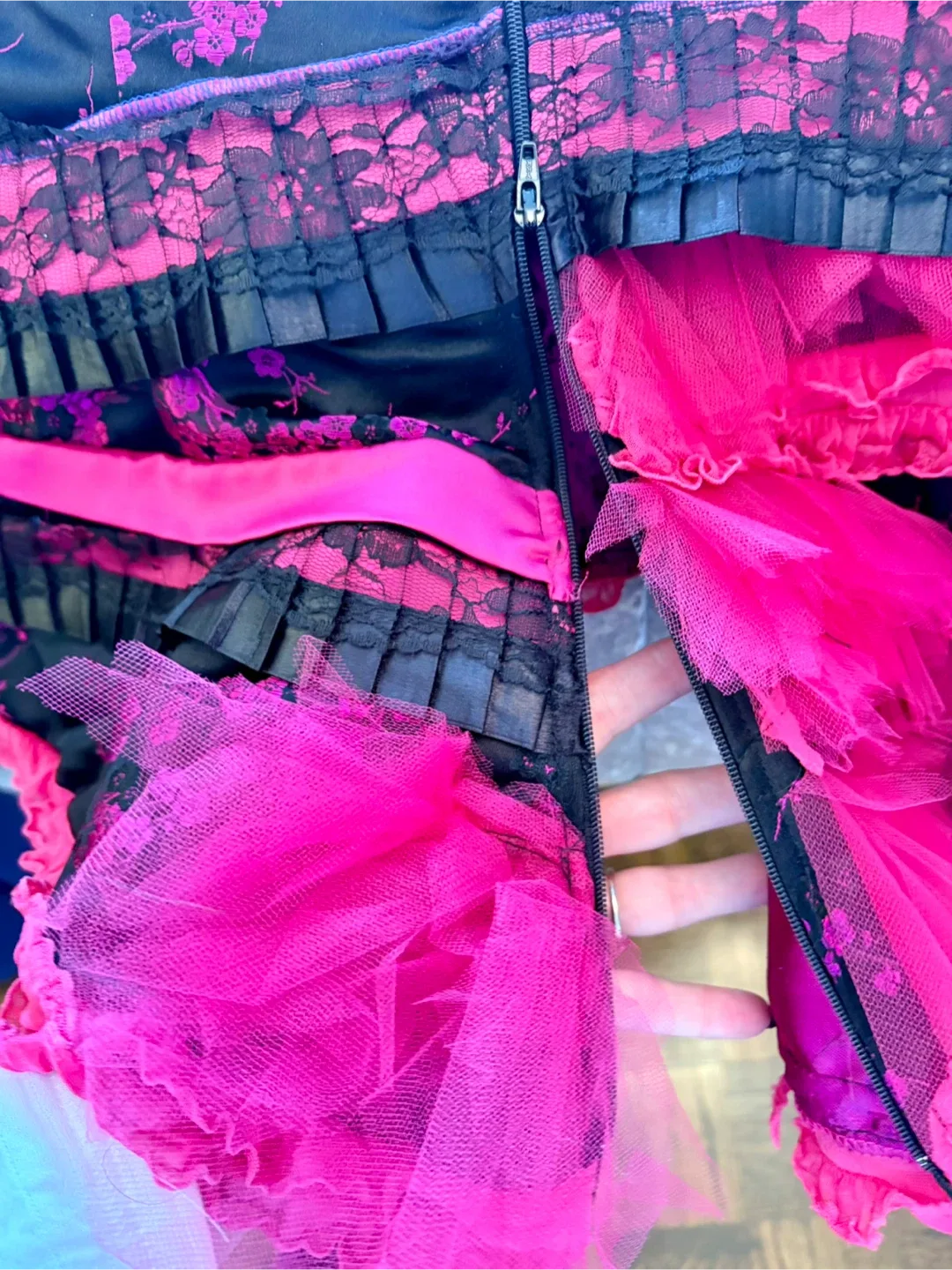 Black & Pink Corset Dress #clearout image indicator(5)