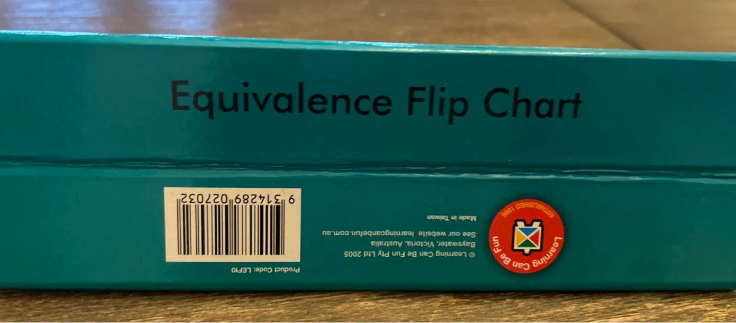 Equivalence Flip Chart - Learning Can Be Fun image indicator(2)
