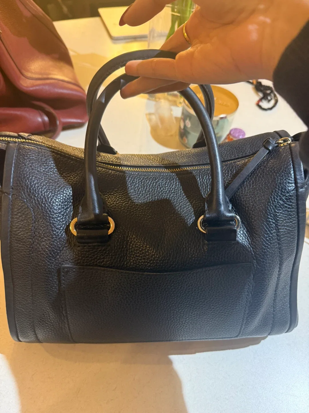 Michael Kors Black Leather Handbag image indicator(2)