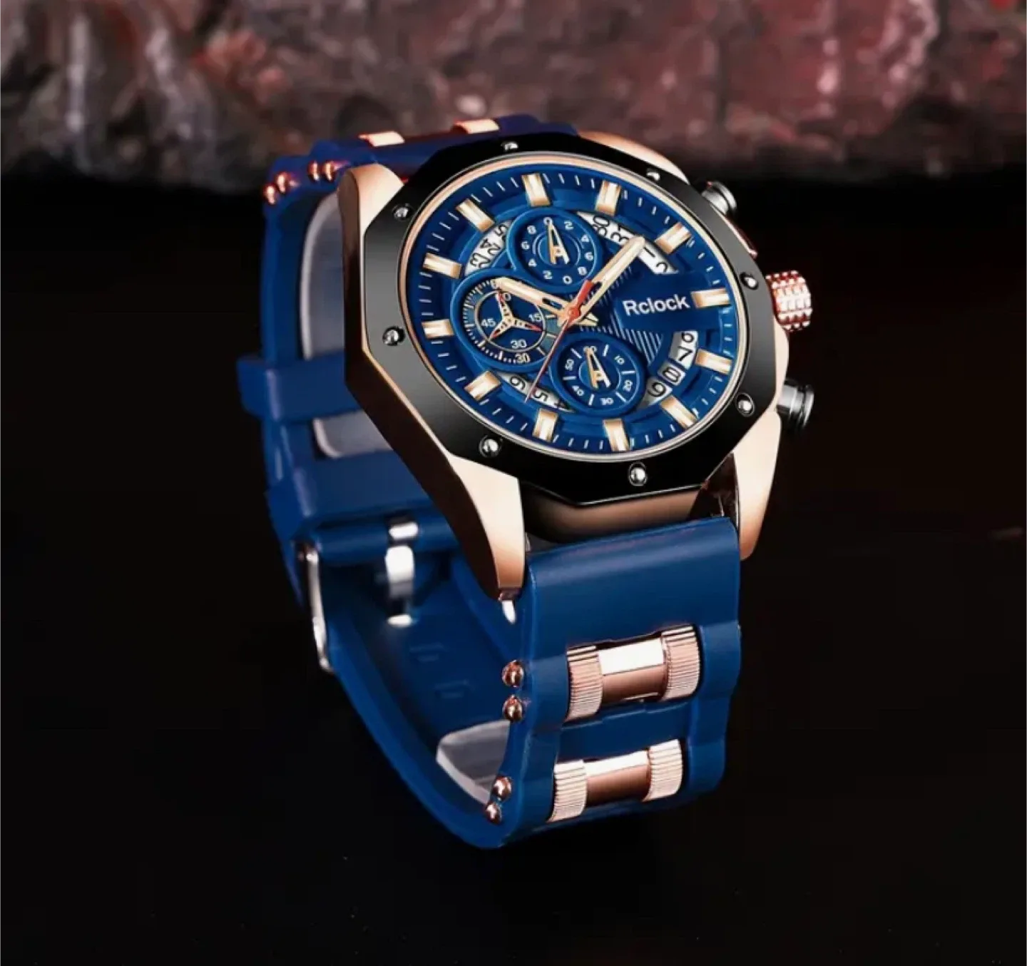 Rclock Blue Men's Watch image indicator(2)