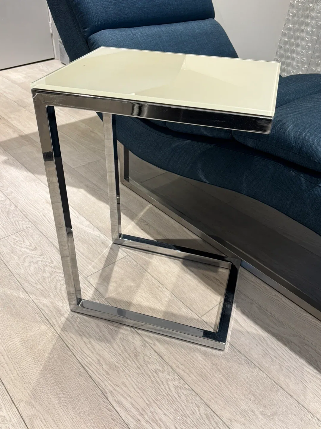 Chrome & Glass Side Table image indicator(2)