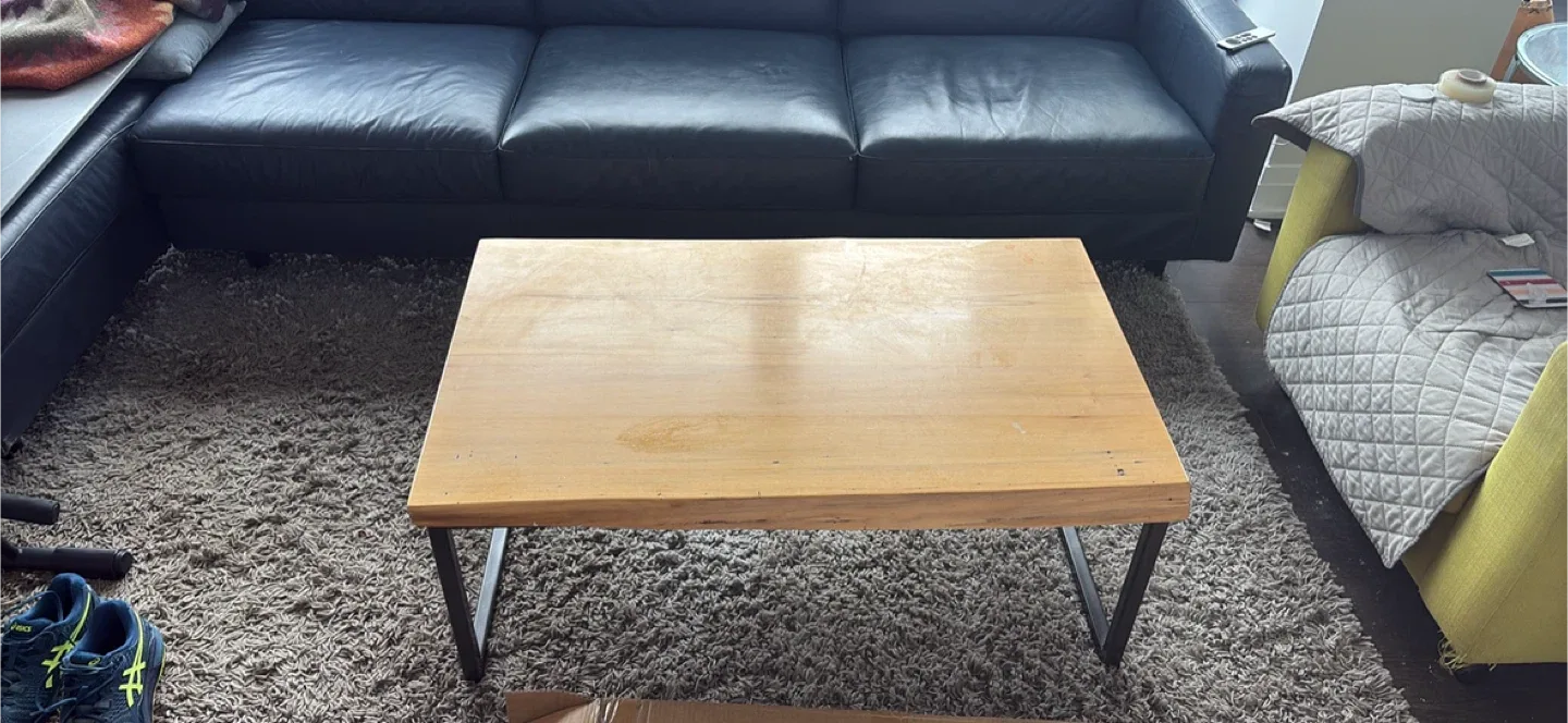 Wood & Metal Coffee Table