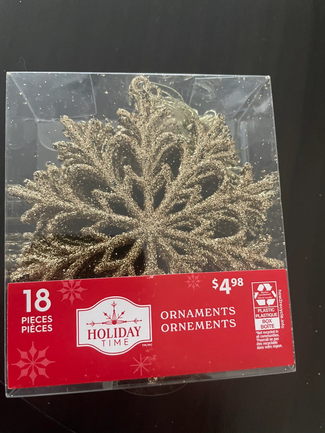 Holiday Time Gold Snowflake Ornaments (18) - photo 3