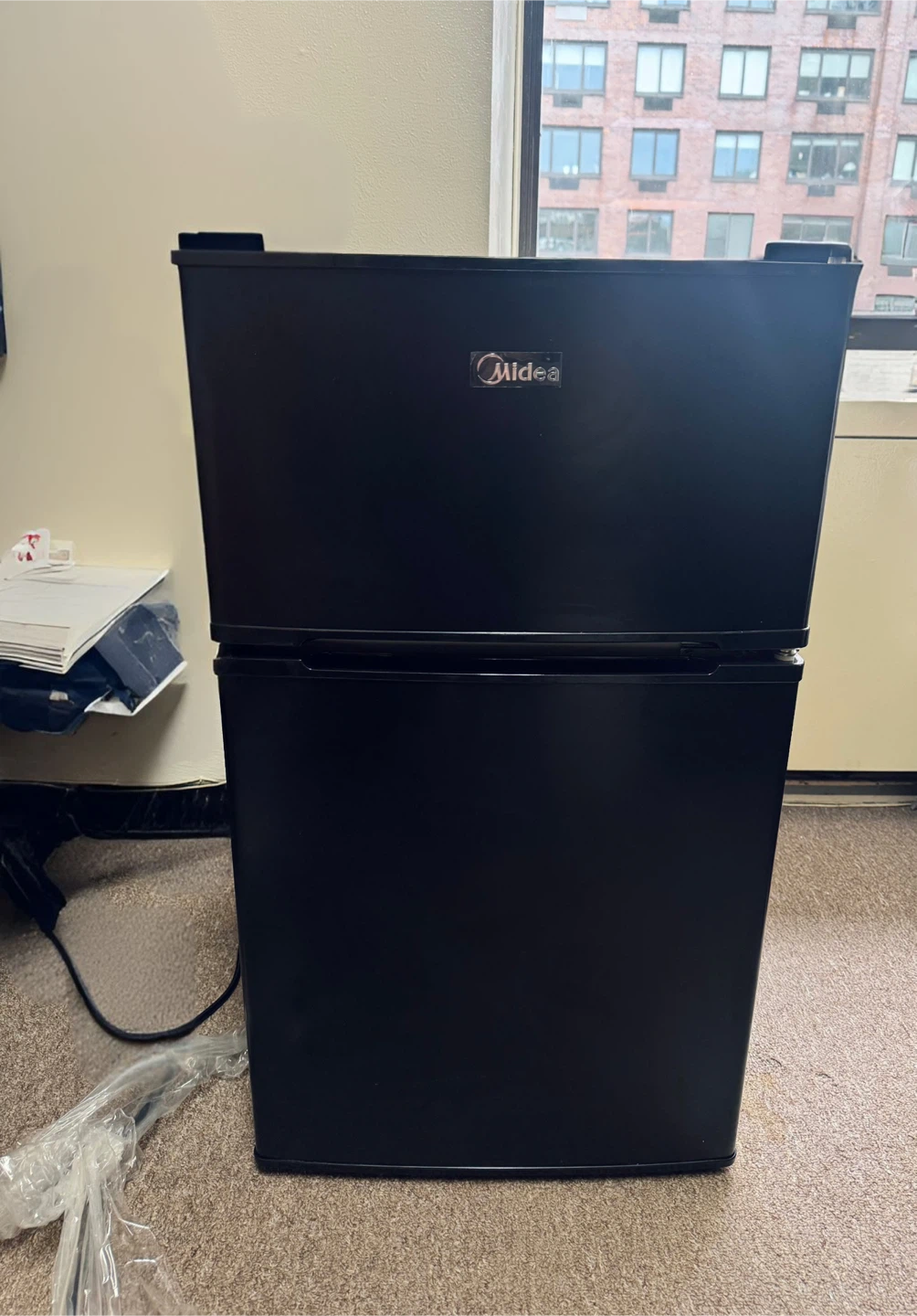 Midea Double Door Mini Fridge - Black