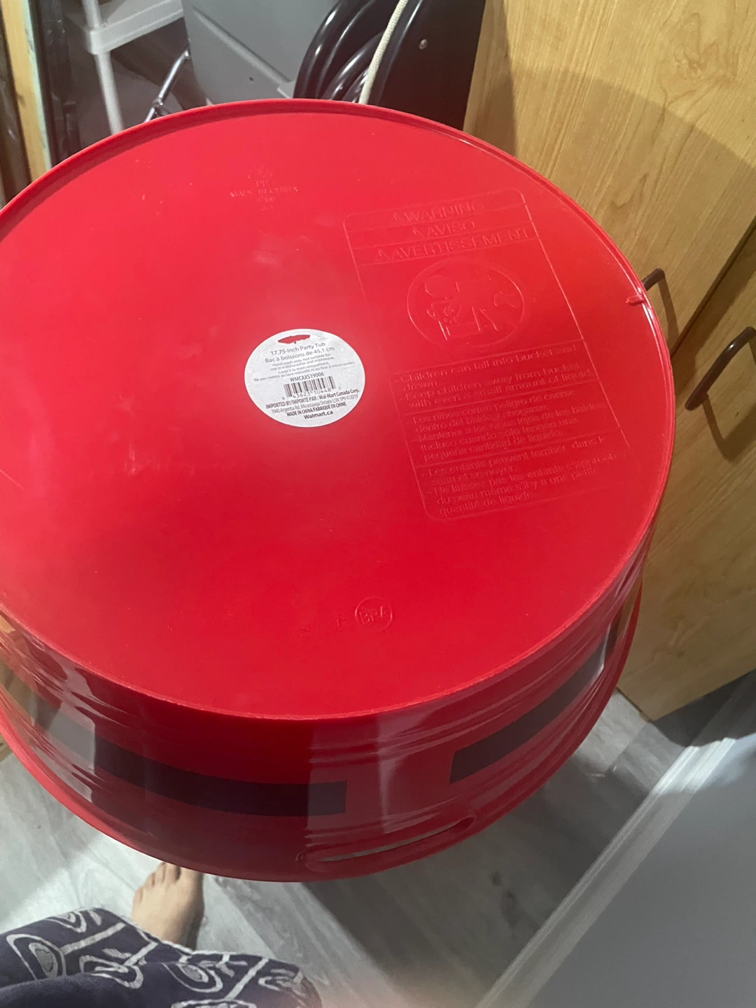 17.75-Inch Party Tub - Red - photo 5