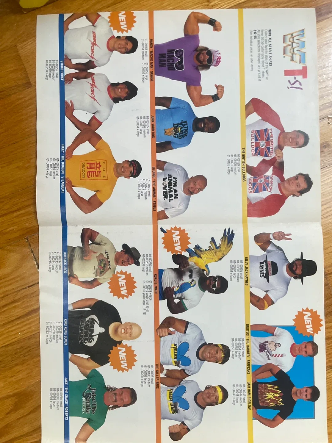 WWF t-shirt catalogue