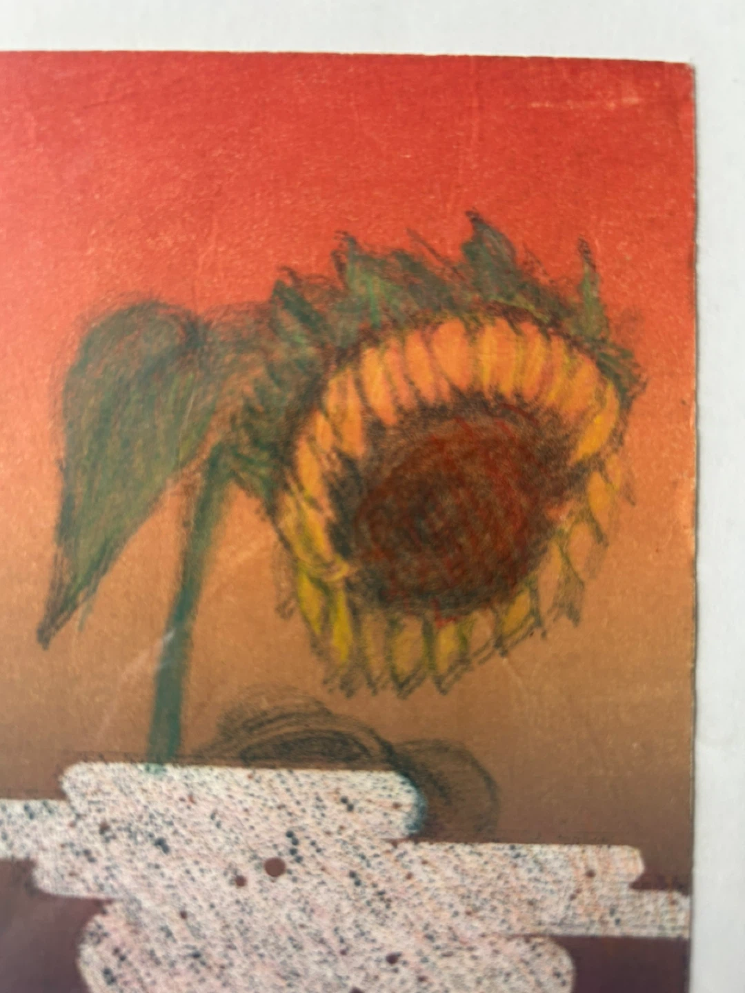 Sunflower Etching Print - photo 3