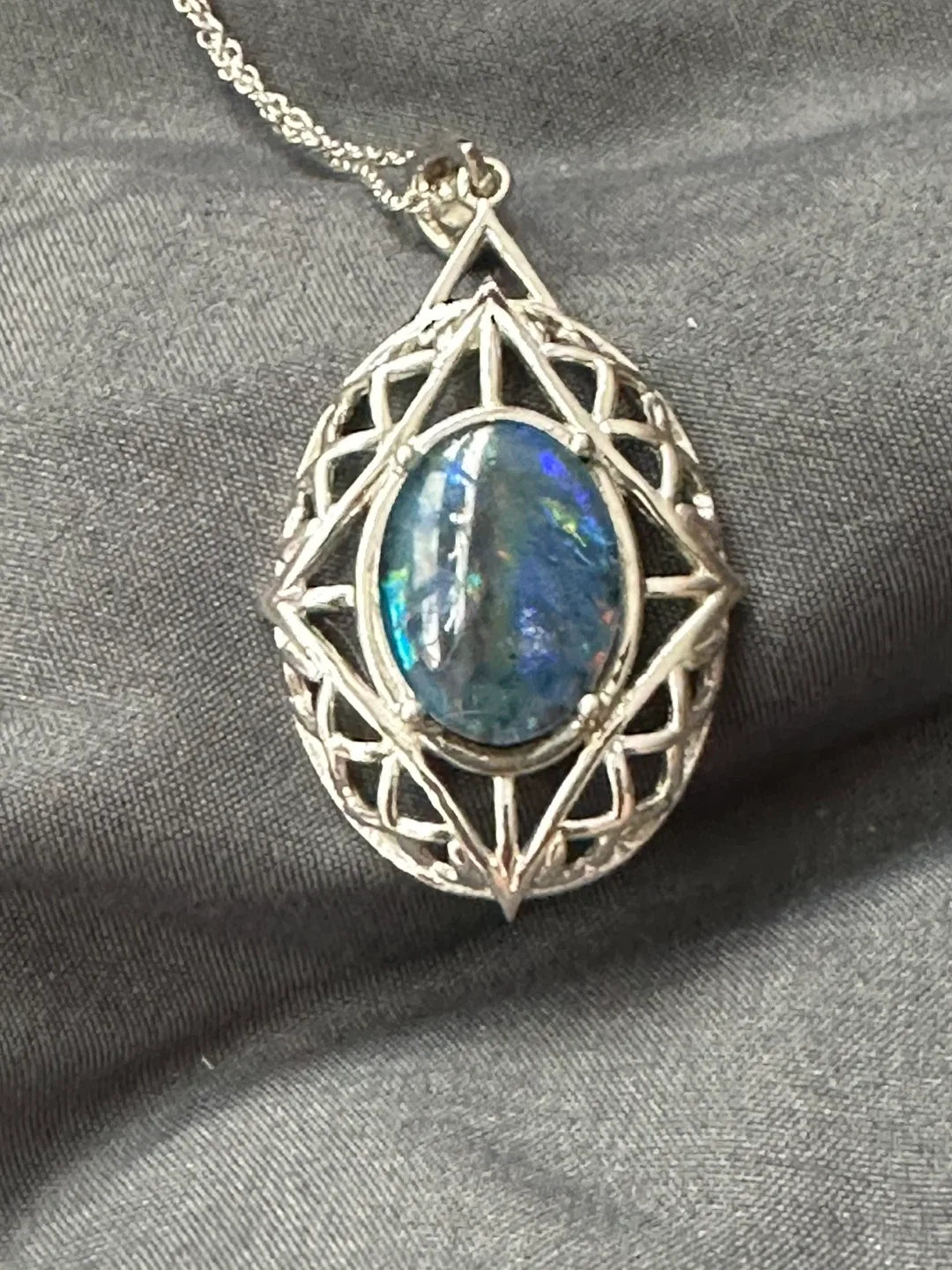 Large Mystic Opal Triplet Necklace #Cleanout