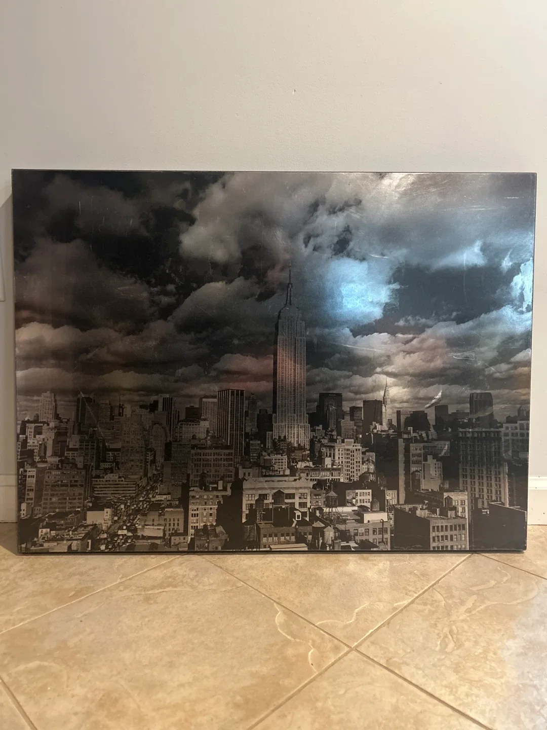 NYC Skyline Wall Art - Metallic Print