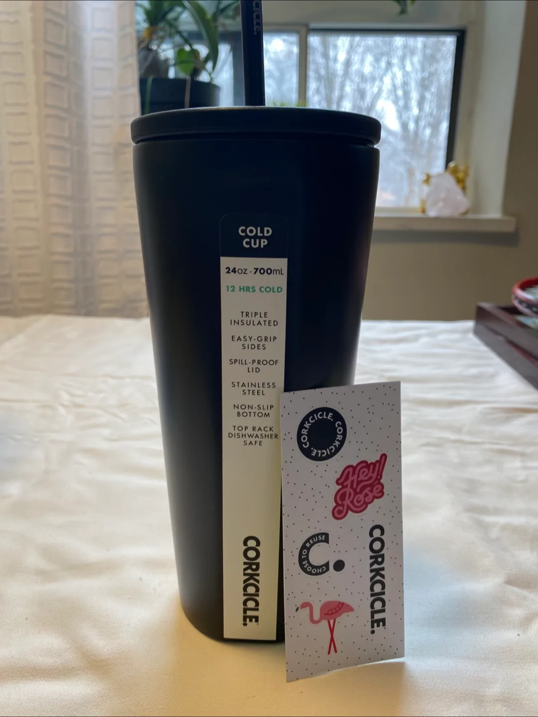 Corkcicle Cold Cup - 24oz Matte Black