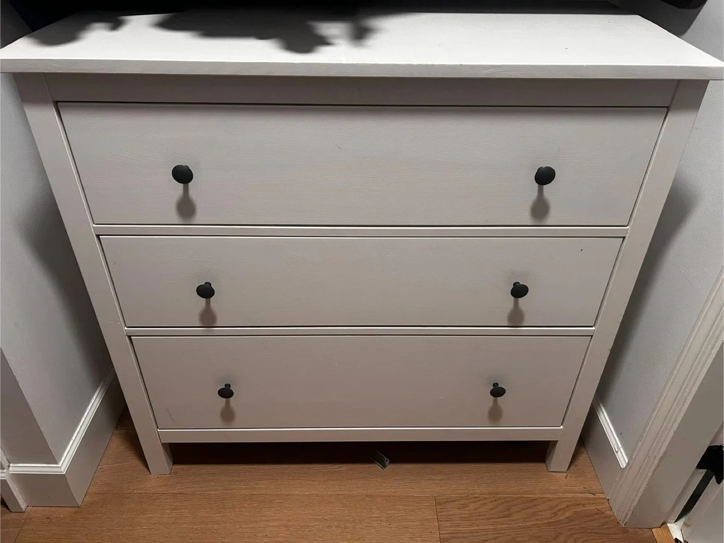 White 3-Drawer Dresser