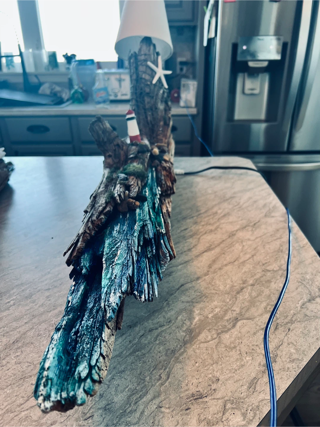 Driftwood lamp art - photo 3