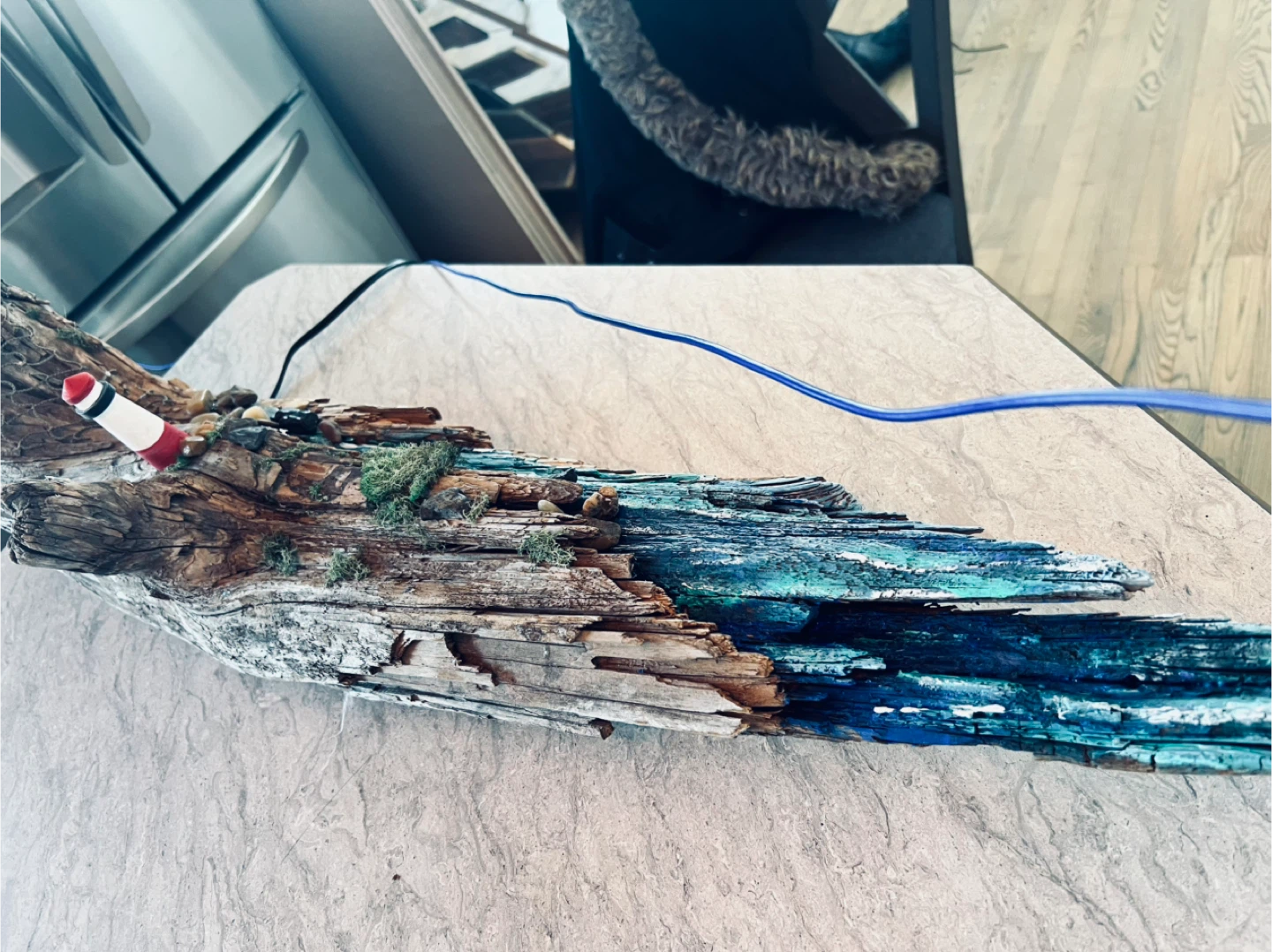Driftwood lamp art - photo 2