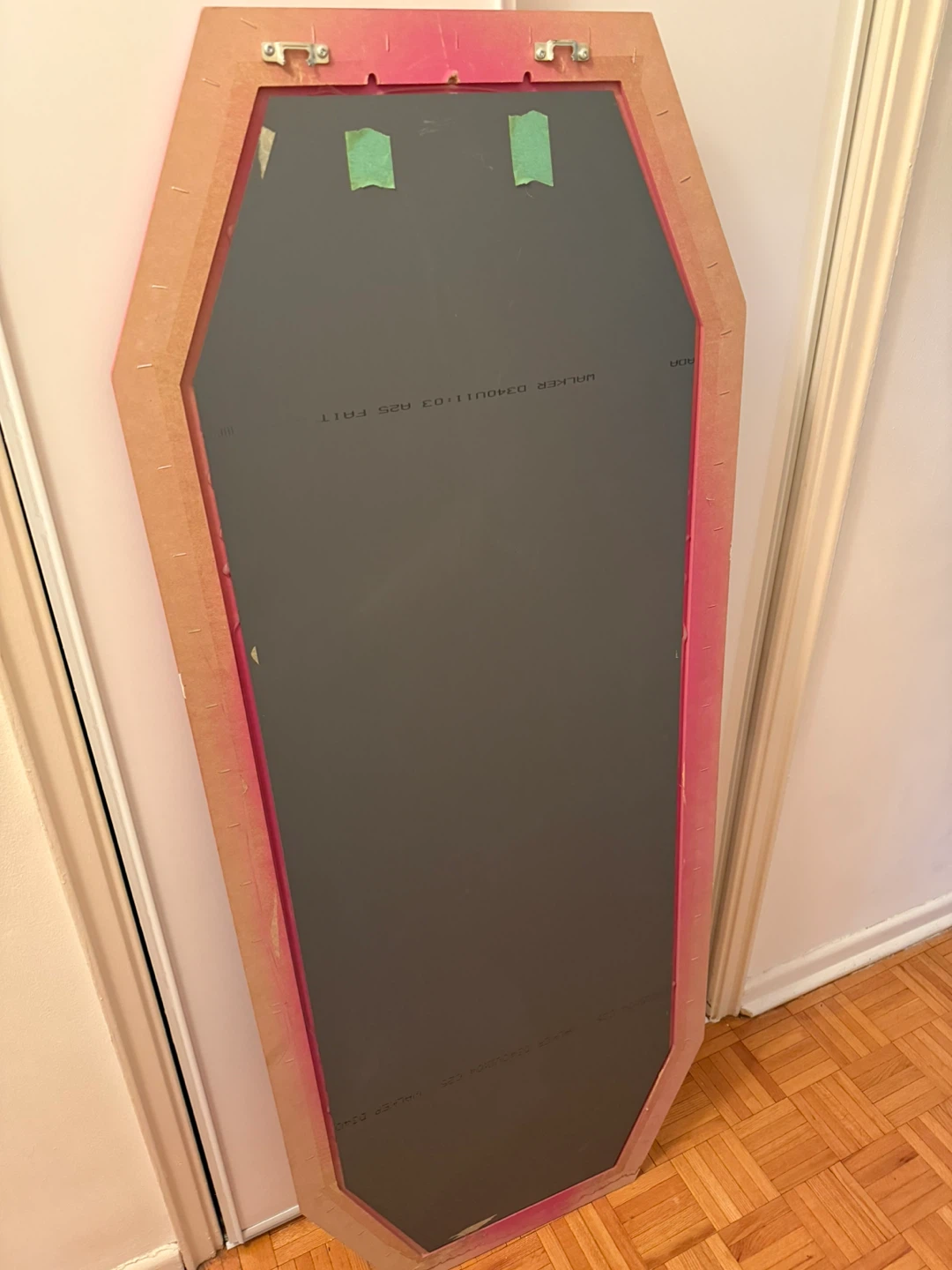 Large Pink Full Length Mirror - Standing or Hanging - photo 2
