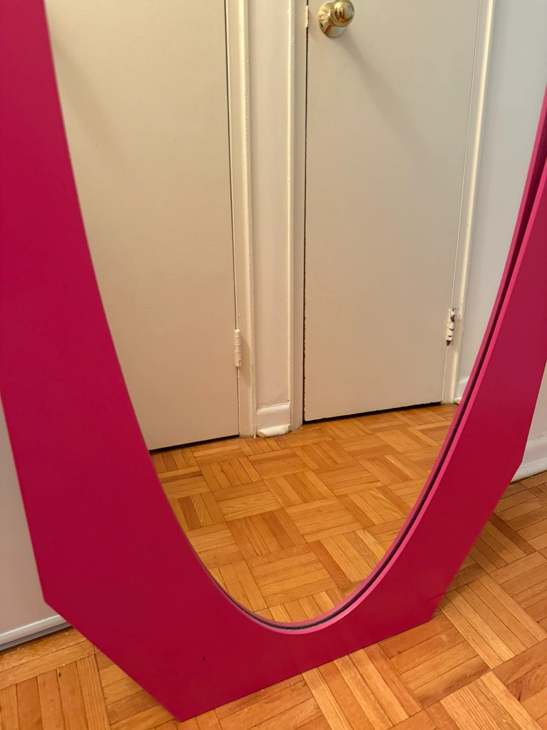 Large Pink Full Length Mirror - Standing or Hanging - photo 4