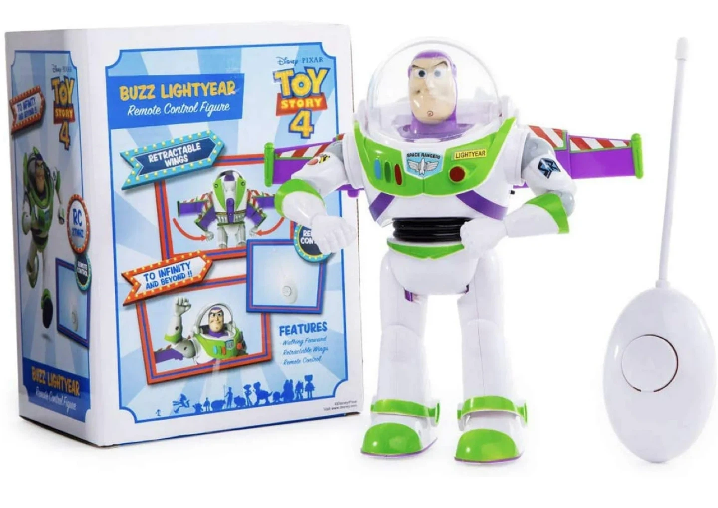 Disney Pixar Toy Story 4 Buzz Lightyear Remote Control Figure - photo 2