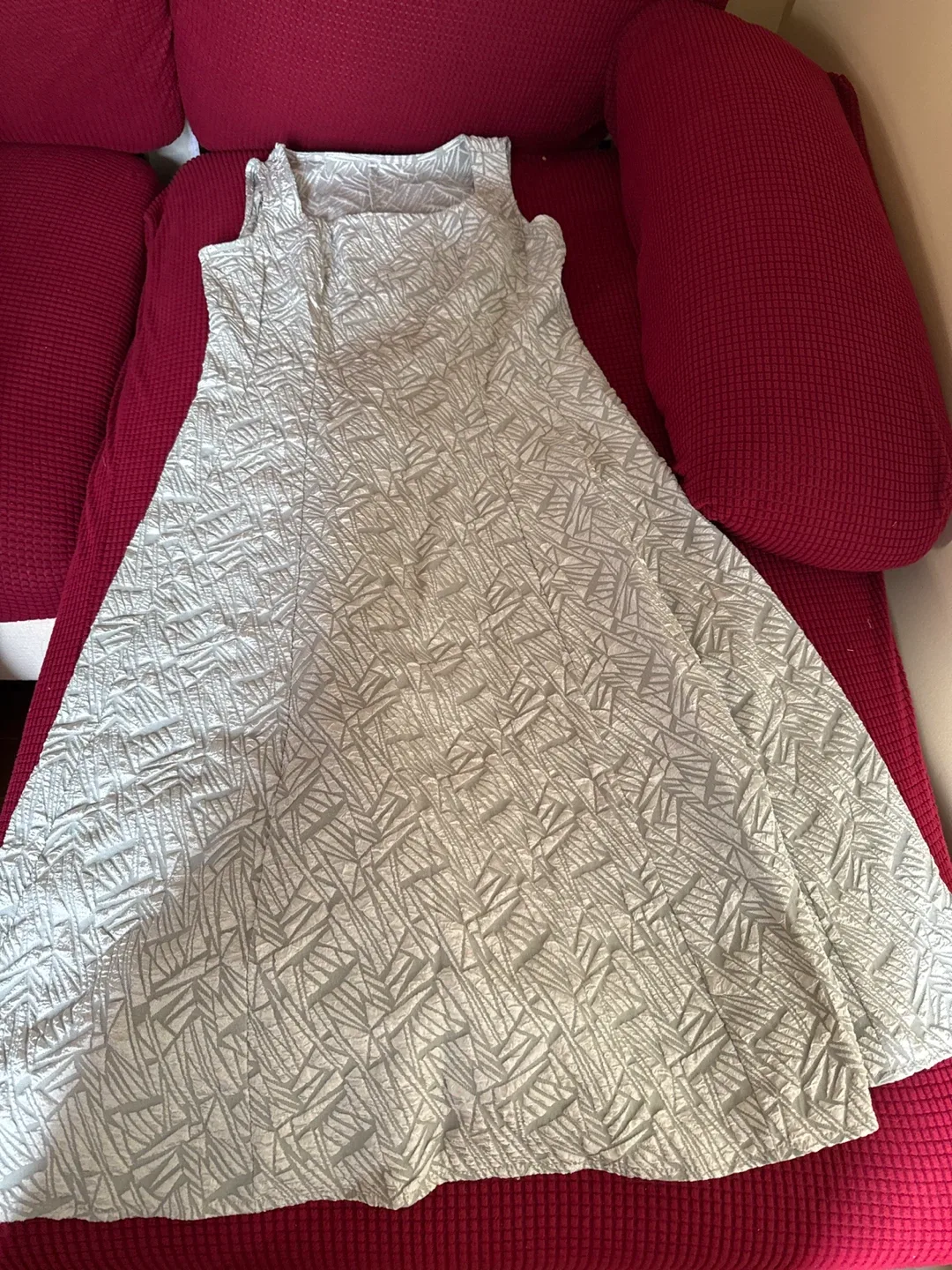 Patterned Sleeveless Dress