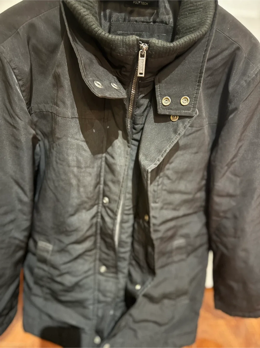 Claiborne Black Puffer Jacket - Size S/P #Cleanout image indicator(3)