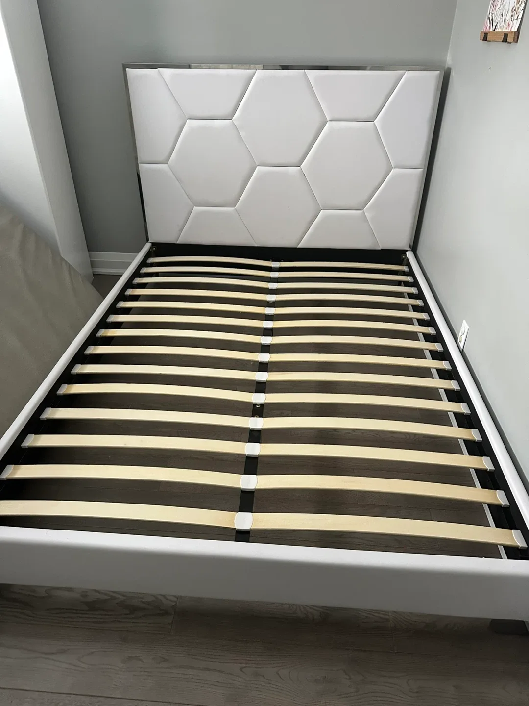 White Platform Bed Frame