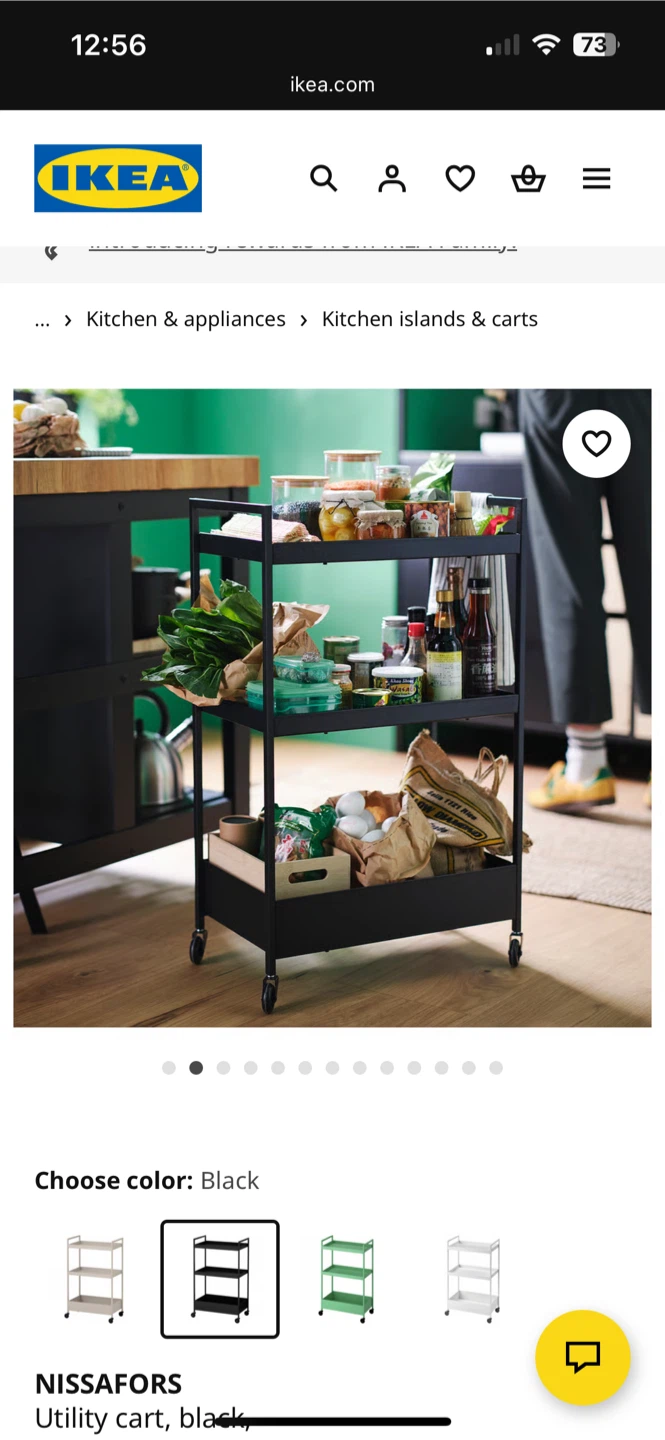 IKEA NISSAFORS Utility Cart - Black - photo 2